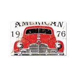 Perfect American Vintage Classic Car Signage Retro Style Sticker (Rectangular) Front