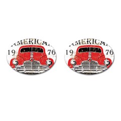 Perfect American Vintage Classic Car Signage Retro Style Cufflinks (oval) by Sarkoni