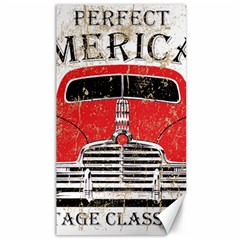 Perfect American Vintage Classic Car Signage Retro Style Canvas 40  X 72  by Sarkoni