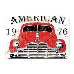 Perfect American Vintage Classic Car Signage Retro Style Small Doormat by Sarkoni