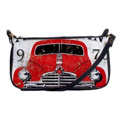 Perfect American Vintage Classic Car Signage Retro Style Shoulder Clutch Bag by Sarkoni