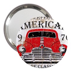 Perfect American Vintage Classic Car Signage Retro Style 3  Handbag Mirrors by Sarkoni