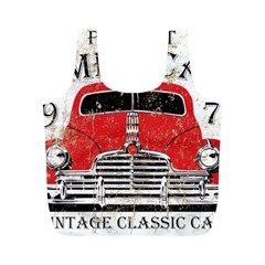 Perfect American Vintage Classic Car Signage Retro Style Full Print Recycle Bag (m) by Sarkoni