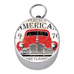 Perfect American Vintage Classic Car Signage Retro Style Mini Silver Compasses Front