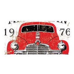 Perfect American Vintage Classic Car Signage Retro Style Satin Wrap 35  X 70  by Sarkoni