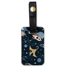 Space Theme Art Pattern Design Wallpaper Luggage Tag (one Side) by Proyonanggan