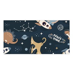 Space Theme Art Pattern Design Wallpaper Satin Shawl 45  X 80  by Proyonanggan