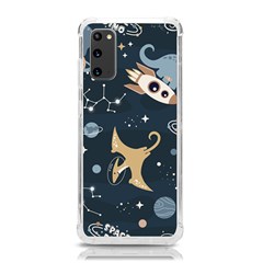 Space Theme Art Pattern Design Wallpaper Samsung Galaxy S20 6 2 Inch Tpu Uv Case by Proyonanggan