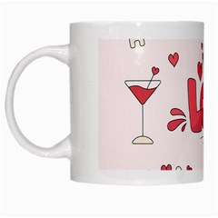 Hand Drawn Valentines Day Element Collection White Mug by Bedest