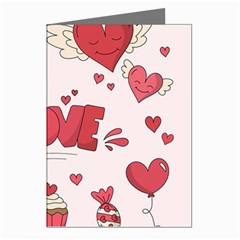 Hand Drawn Valentines Day Element Collection Greeting Cards (pkg Of 8) by Bedest