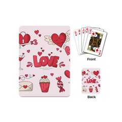 Hand Drawn Valentines Day Element Collection Playing Cards Single Design (mini) by Bedest