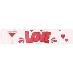 Hand Drawn Valentines Day Element Collection Small Premium Plush Fleece Scarf Front