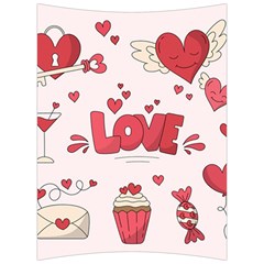 Hand Drawn Valentines Day Element Collection Back Support Cushion by Bedest