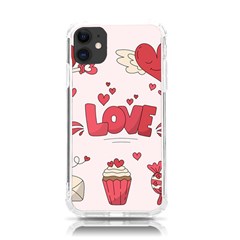 Hand Drawn Valentines Day Element Collection Iphone 11 Tpu Uv Print Case by Bedest