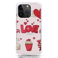 Hand Drawn Valentines Day Element Collection Iphone 14 Pro Tpu Uv Print Case by Bedest