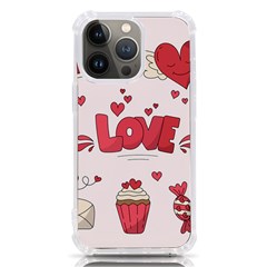 Hand Drawn Valentines Day Element Collection Iphone 13 Pro Tpu Uv Print Case by Bedest