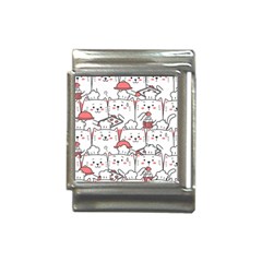 Cute Cat Chef Cooking Seamless Pattern Cartoon Italian Charm (13mm) by Bedest