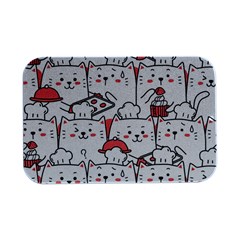 Cute Cat Chef Cooking Seamless Pattern Cartoon Open Lid Metal Box (silver)   by Bedest