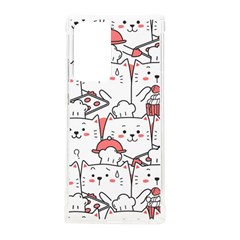 Cute Cat Chef Cooking Seamless Pattern Cartoon Samsung Galaxy Note 20 Ultra Tpu Uv Case by Bedest