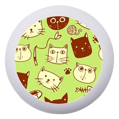 Cute Hand Drawn Cat Seamless Pattern Dento Box With Mirror by Bedest