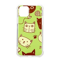 Cute Hand Drawn Cat Seamless Pattern Iphone 11 Pro 5 8 Inch Tpu Uv Print Case by Bedest