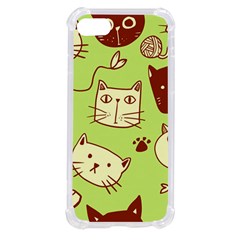 Cute Hand Drawn Cat Seamless Pattern Iphone Se by Bedest