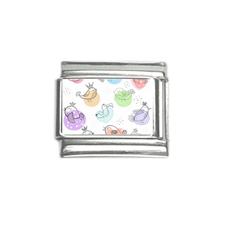 Cartoon Bird Cute Doodle Bird Italian Charm (9mm)