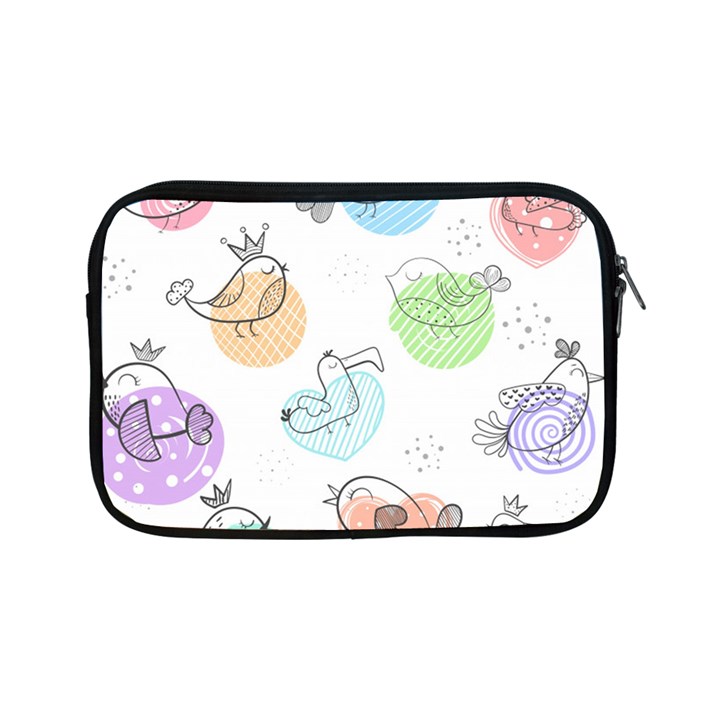 Cartoon Bird Cute Doodle Bird Apple iPad Mini Zipper Cases