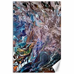 Abstract Blend V Canvas 24  X 36  by kaleidomarblingart