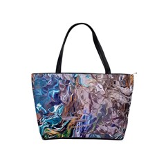 Abstract Blend V Classic Shoulder Handbag by kaleidomarblingart