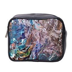 Abstract Blend V Mini Toiletries Bag (two Sides) by kaleidomarblingart