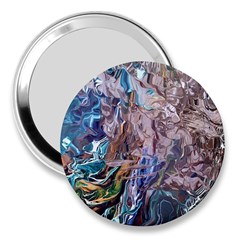 Abstract Blend V 3  Handbag Mirrors by kaleidomarblingart