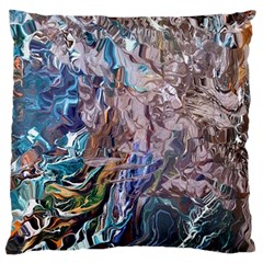 Abstract Blend V Standard Premium Plush Fleece Cushion Case (one Side)