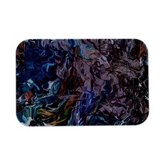 Abstract Blend V Open Lid Metal Box (silver)   by kaleidomarblingart