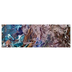 Abstract Blend V Banner And Sign 12  X 4  by kaleidomarblingart