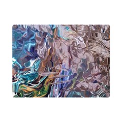 Abstract Blend V Premium Plush Fleece Blanket (mini) by kaleidomarblingart