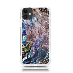 Abstract Blend V Iphone 11 Tpu Uv Print Case by kaleidomarblingart