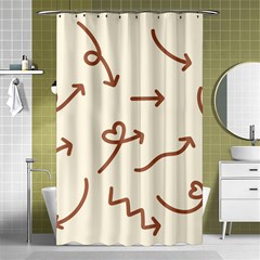 Abstract Arrow Sign Love Aesthetic Shower Curtain 48  X 72  (small)  by Apen