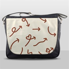 Abstract Arrow Sign Love Aesthetic Messenger Bag by Apen