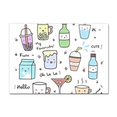 Drinks Cocktails Doodles Coffee Sticker A4 (100 Pack)