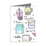 Drinks Cocktails Doodles Coffee Mini Greeting Cards (Pkg of 8) Right