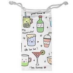 Drinks Cocktails Doodles Coffee Jewelry Bag by Apen