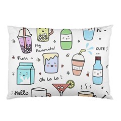 Drinks Cocktails Doodles Coffee Pillow Case (two Sides) by Apen