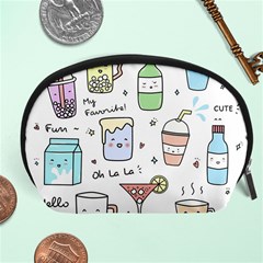 Drinks Cocktails Doodles Coffee Accessory Pouch (large) by Apen