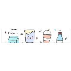 Drinks Cocktails Doodles Coffee Small Premium Plush Fleece Scarf by Apen