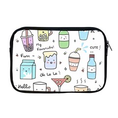 Drinks Cocktails Doodles Coffee Apple Macbook Pro 17  Zipper Case by Apen