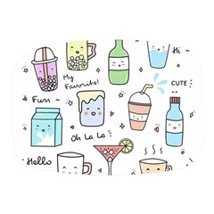 Drinks Cocktails Doodles Coffee Mini Square Pill Box by Apen