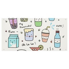 Drinks Cocktails Doodles Coffee Banner And Sign 8  X 4  by Apen