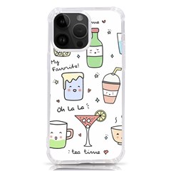 Drinks Cocktails Doodles Coffee Iphone 14 Pro Max Tpu Uv Print Case by Apen