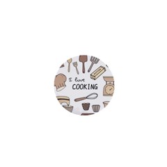 I Love Cooking Baking Utensils Knife 1  Mini Buttons by Apen